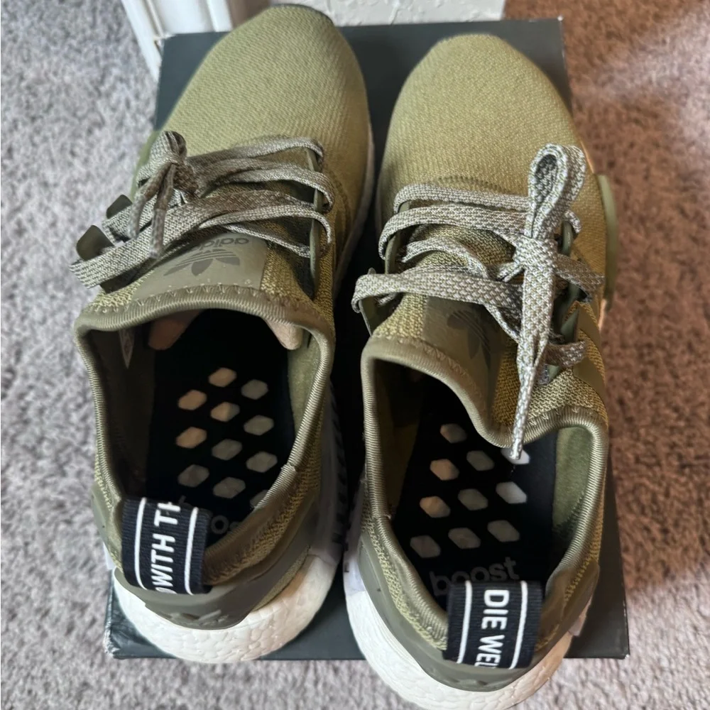 Adidas nmd r1 boost trace cargo olive green sz 8 - Picture 7 of 8